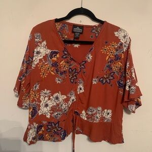 Western Adjustable Cropped Shirt